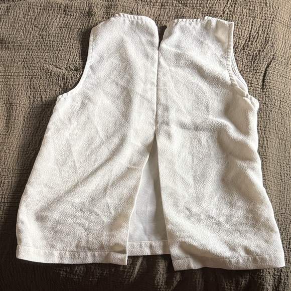 Madewell Ivory Textured Sleeveless Blouse - Picture 4 of 4
